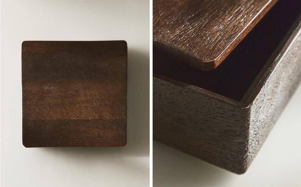 MEDIUM WOODEN BOX WITH LID