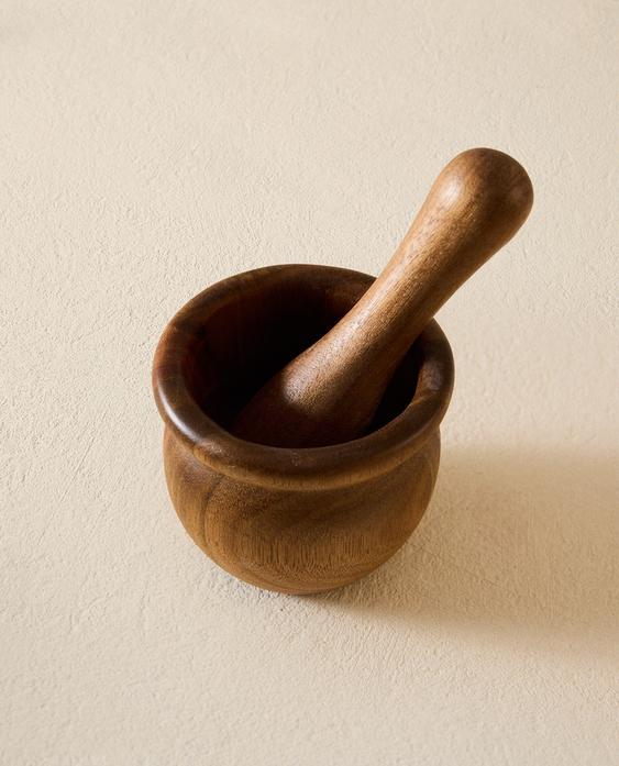 ACACIA WOOD PESTLE AND MORTAR ACACIA WOOD PESTLE AND MORTAR