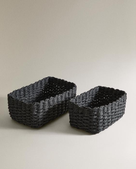 WOVEN PAPER BASKET