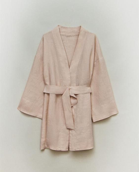 LINEN DRESSING GOWN