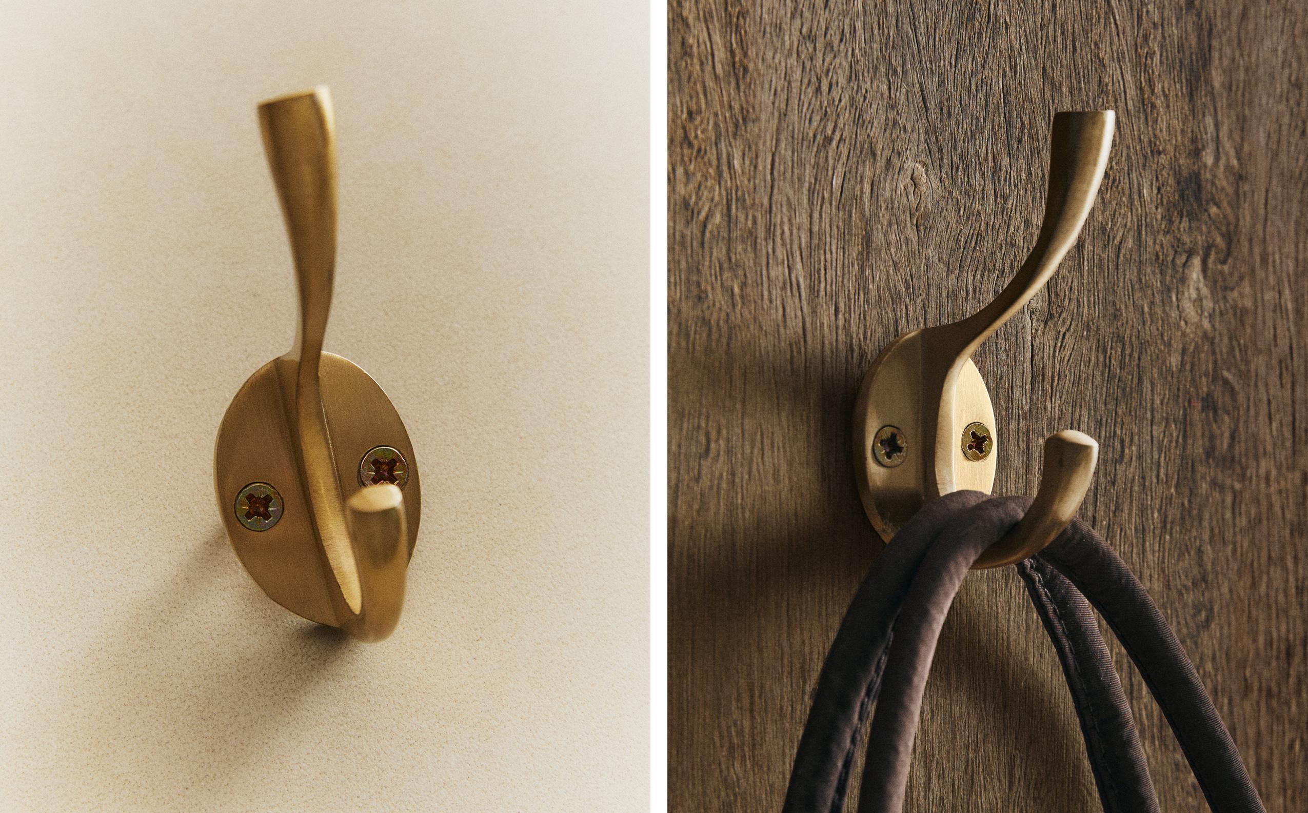 COLGADOR METALICO DORADO CLASSY