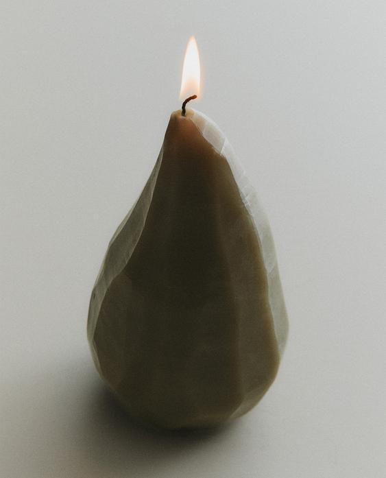 绿色水滴装饰蜡烛