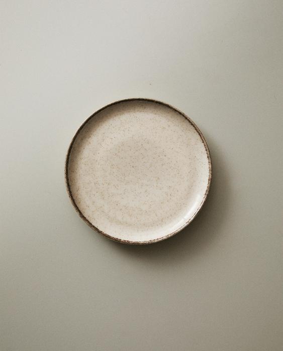 复古边缘瓷制面包盘