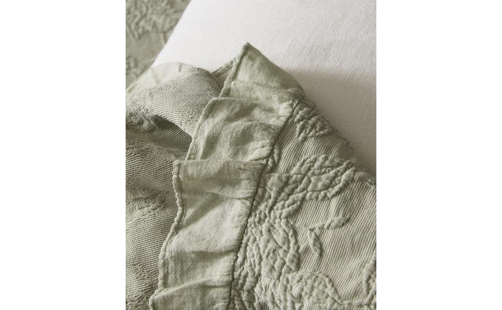 叠层装饰提花床罩