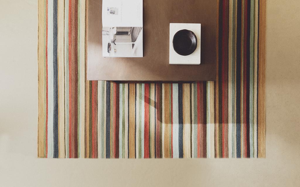 COLOURED STRIPED RUG COLOURED STRIPED RUG