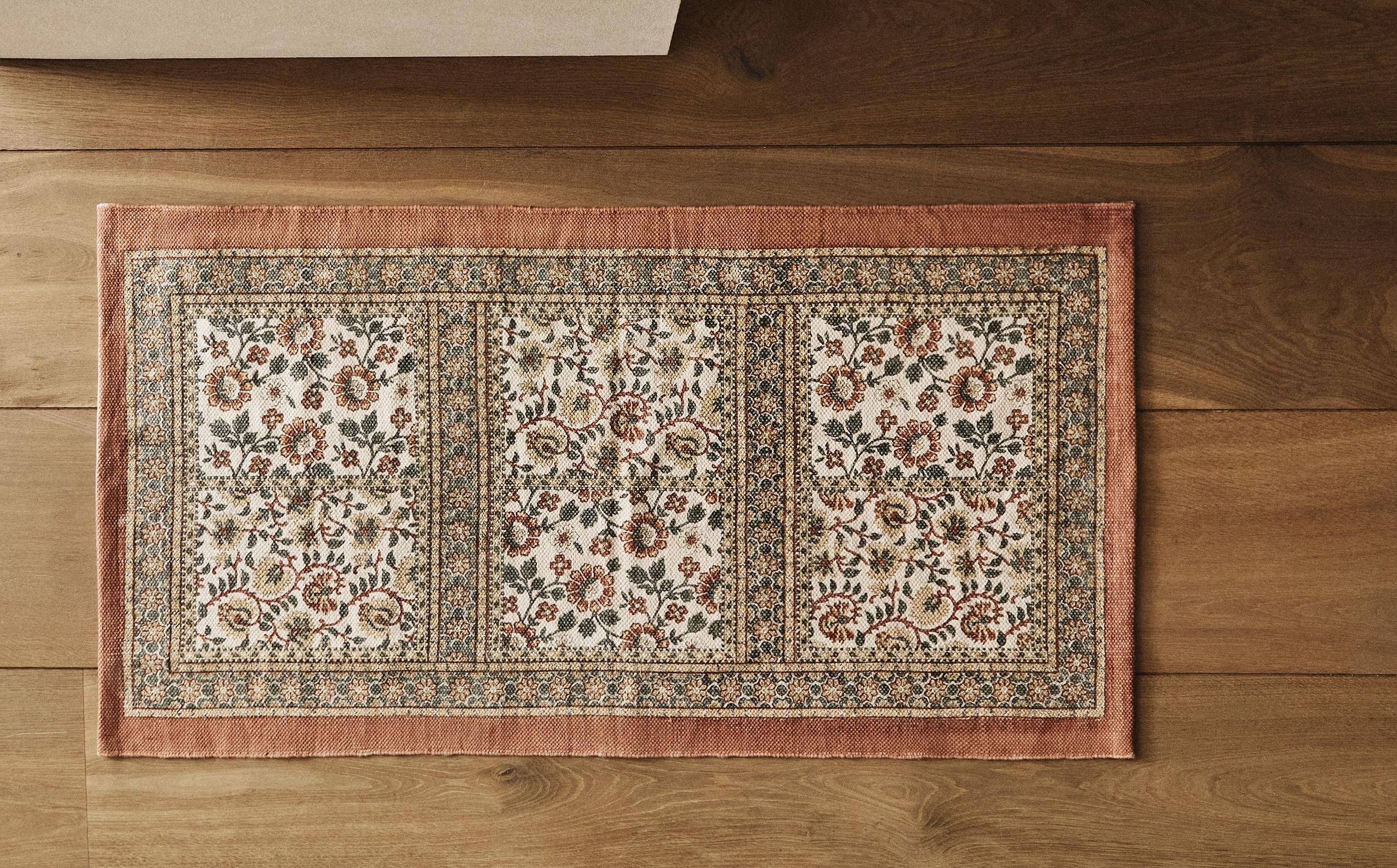 FLORAL COTTON RUG