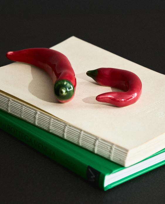 CERAMIC PEPPERS (PACK OF 2)
