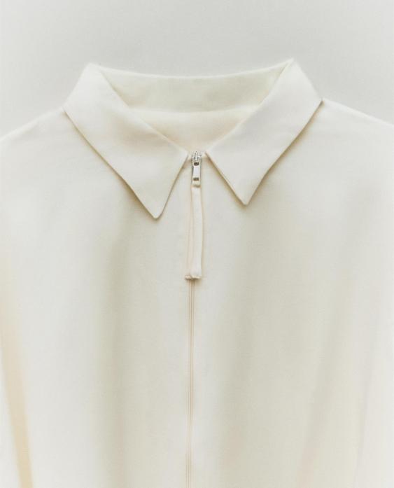 VOLUMINOUS SATEEN SHIRT