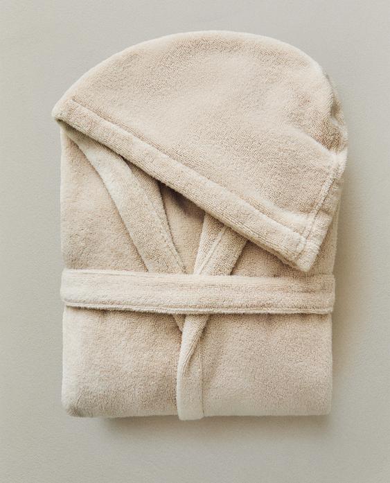 连帽超柔软浴袍（380 克/平方米）