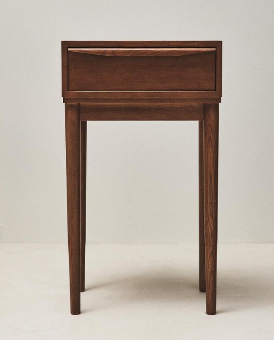 ASH WOOD NIGHT TABLE WITH DRAWER