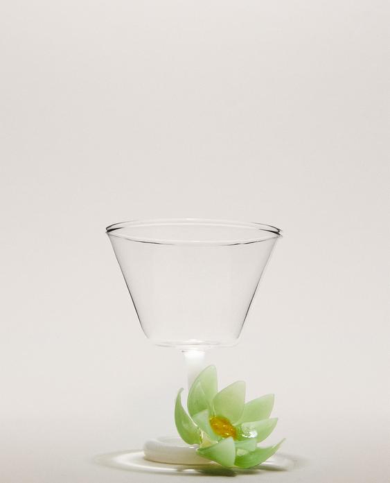 花朵硼硅玻璃杯