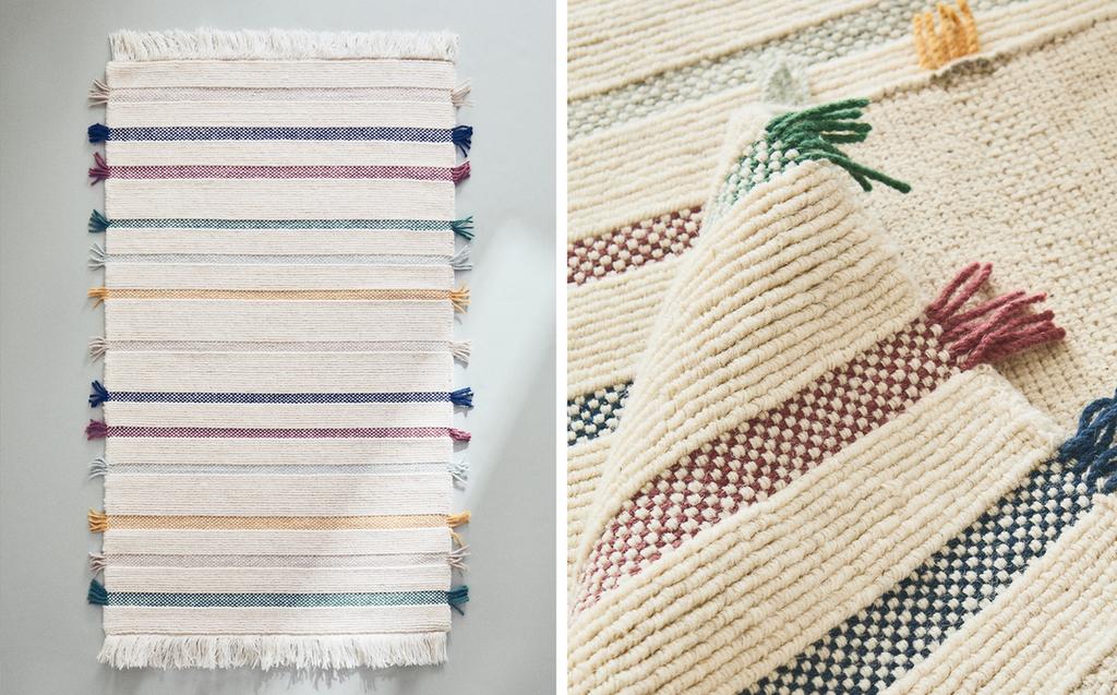 儿童多色羊毛地毯