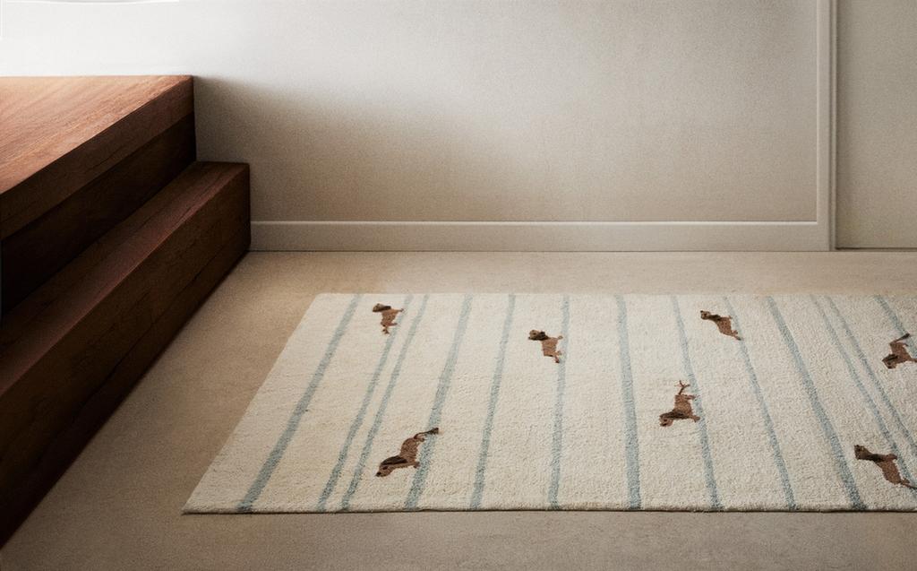 KIDS' DOG DESIGN COTTON RUG KIDS' DOG DESIGN COTTON RUG