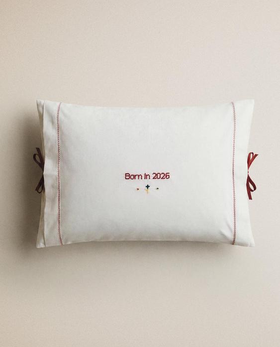 KIDS' "BORN IN 2026" CUSHION COVER
