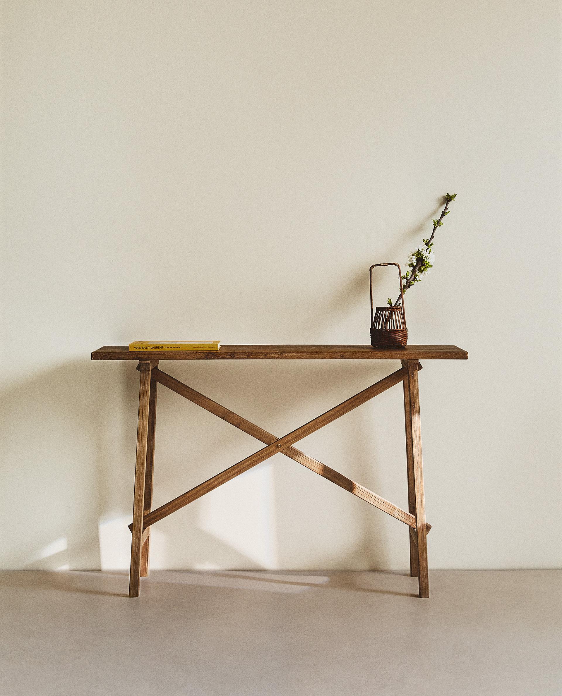 RECYCLED WOOD CONSOLE TABLE