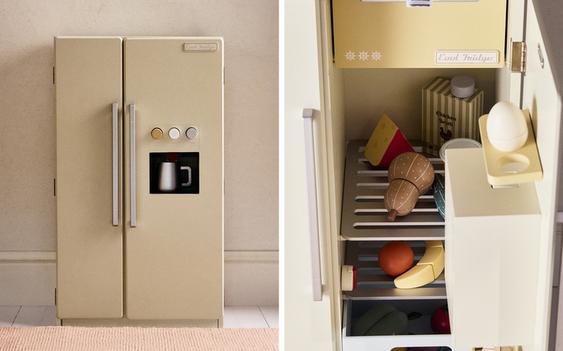 儿童木制双门冰箱玩具