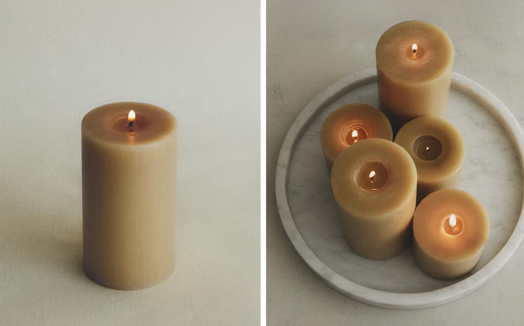 圆柱形装饰蜡烛