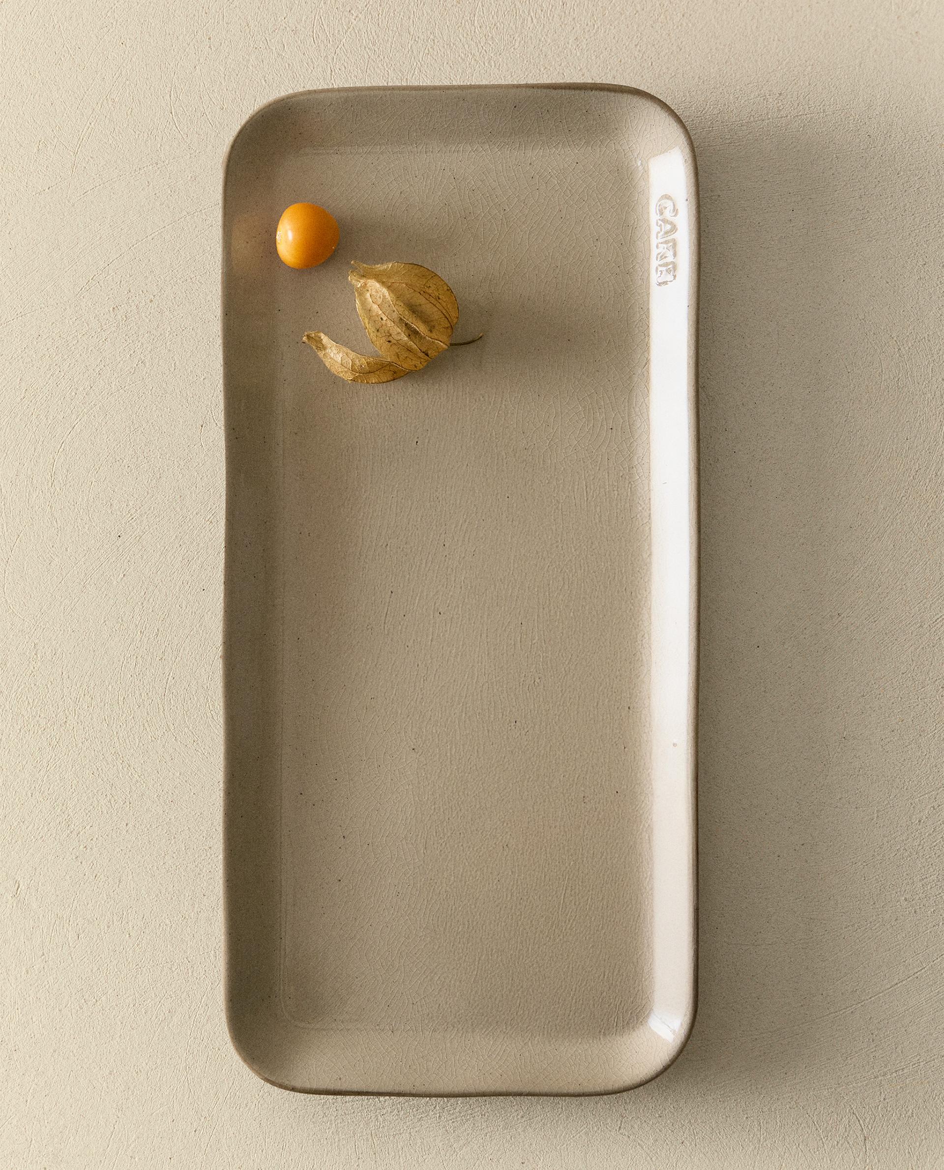 SMALL RECTANGULAR STONEWARE TRAY SMALL RECTANGULAR STONEWARE TRAY