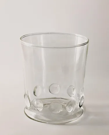 RAISED DOTS BOROSILICATE GLASS TUMBLER RAISED DOTS BOROSILICATE GLASS TUMBLER