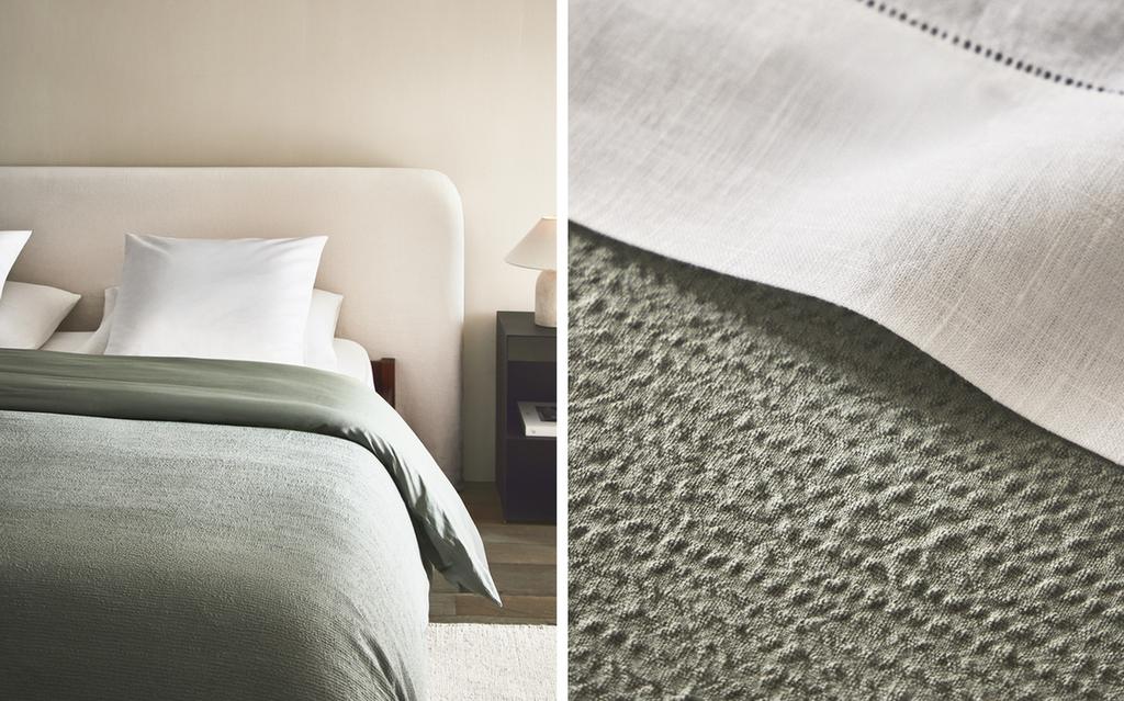 TEXTURED COTTON DUVET COVER