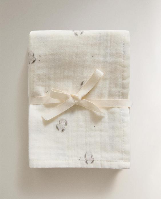 小兔子印花婴儿平纹细布（3 件套装）