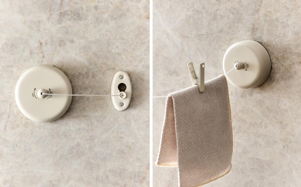 可伸缩壁挂晾衣架