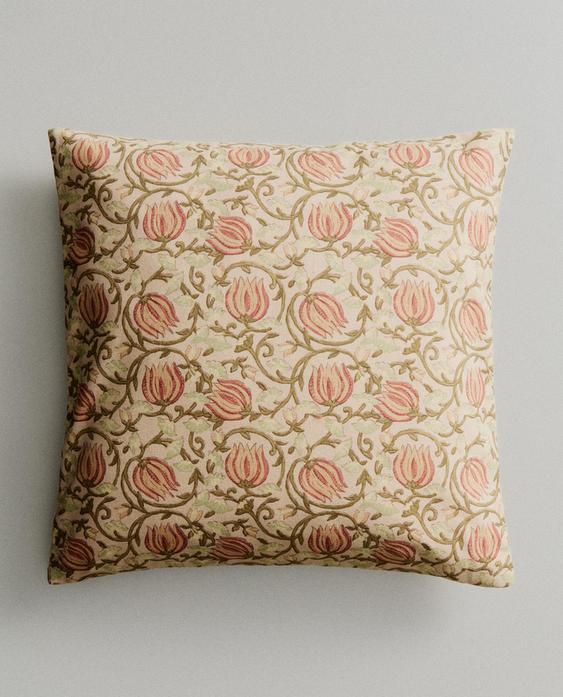 FLORAL PRINT CUSHION COVER