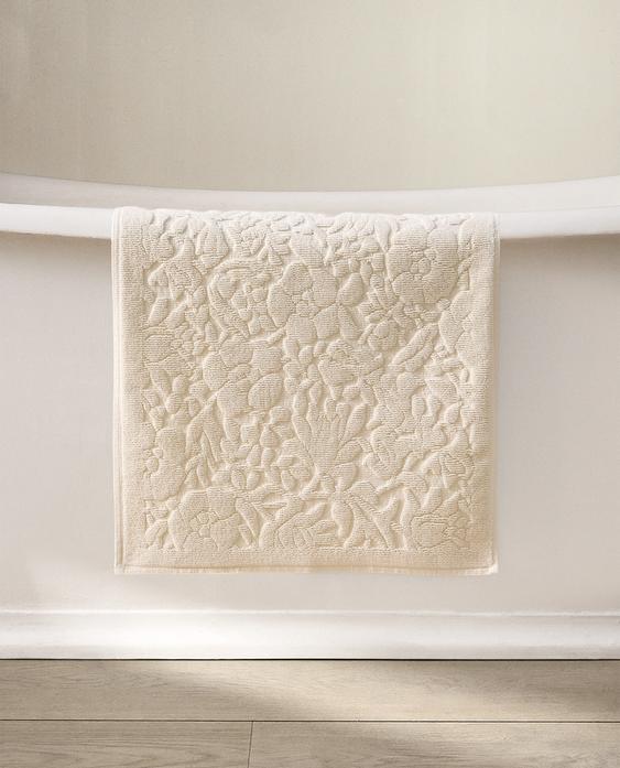 棉质提花浴室地垫