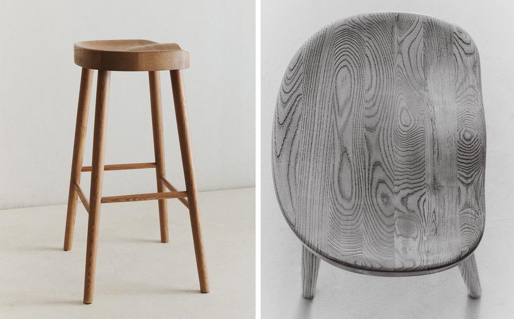 ASH WOOD STOOL
