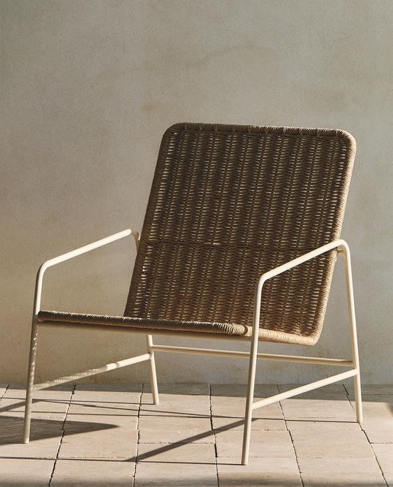 WOVEN METAL FRAME OUTDOOR CHAIR WOVEN METAL FRAME OUTDOOR CHAIR