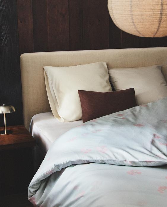 花卉被套和枕套套装