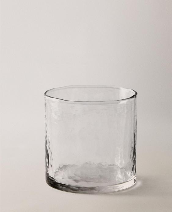 HAMMERED GLASS TUMBLER