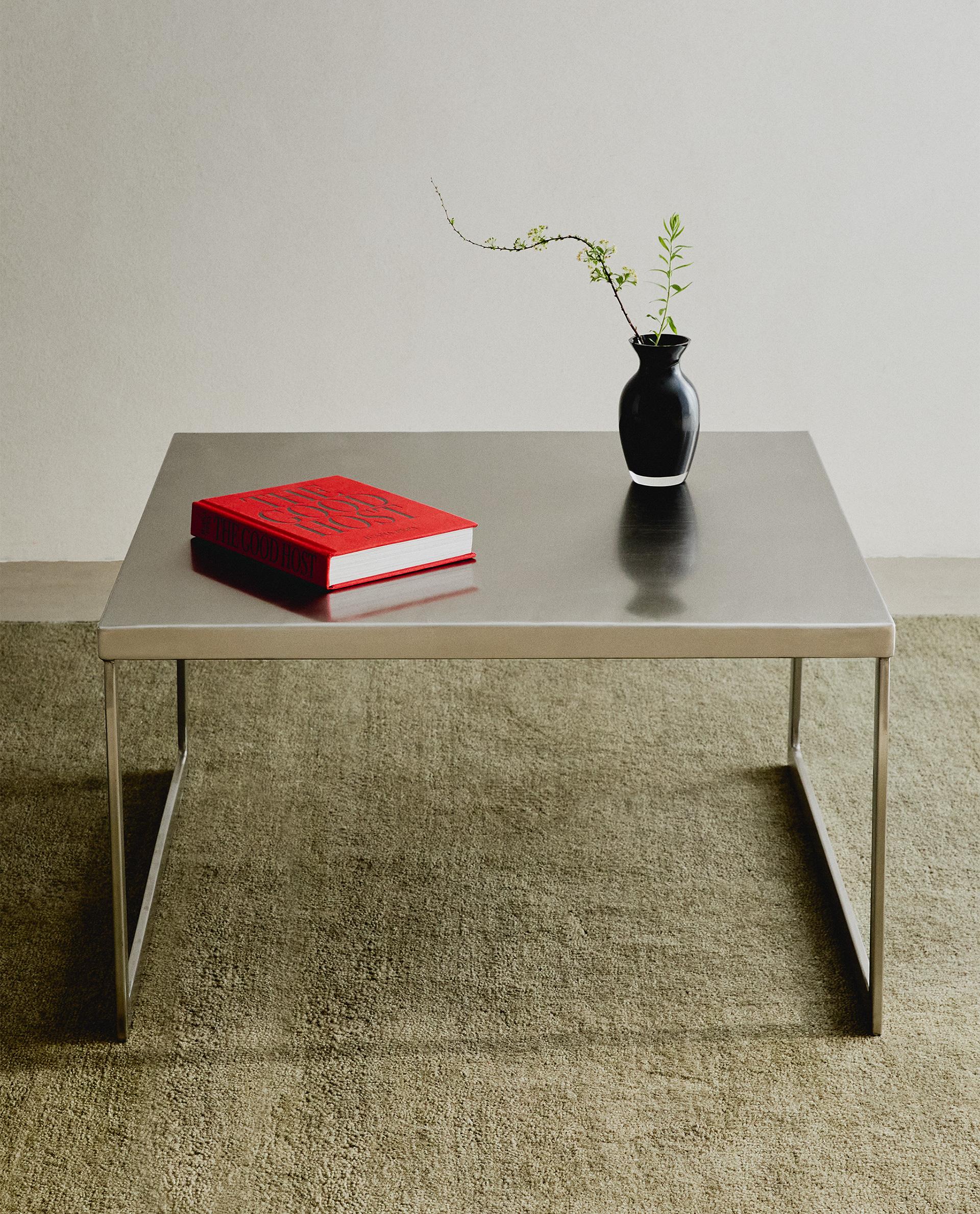 SQUARE STAINLESS STEEL SIDE TABLE SQUARE STAINLESS STEEL SIDE TABLE