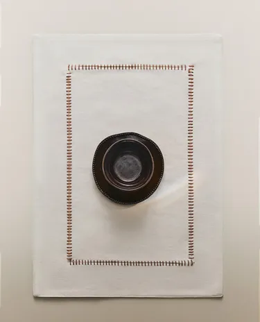 撞色缉线餐垫