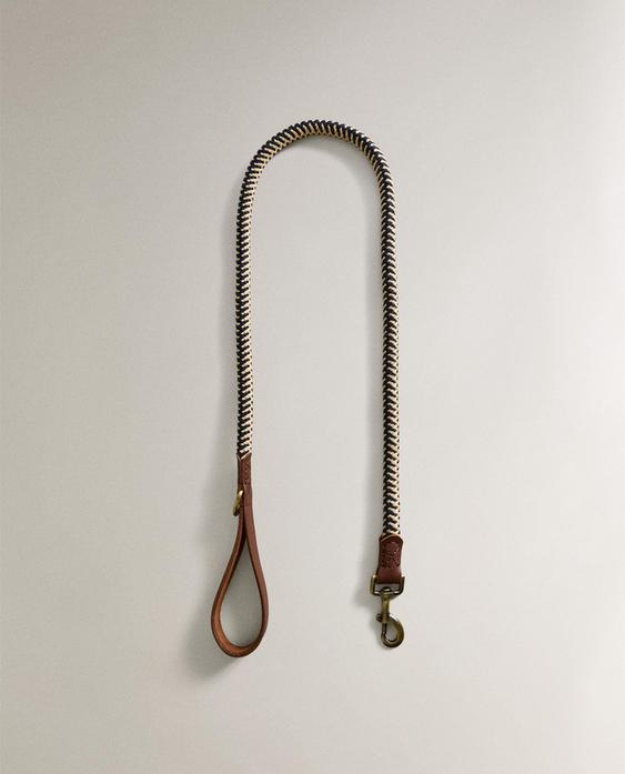 MULTICOLOURED CORD DOG LEAD