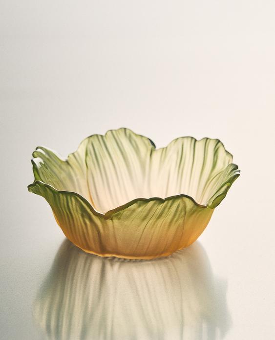 花朵玻璃碗