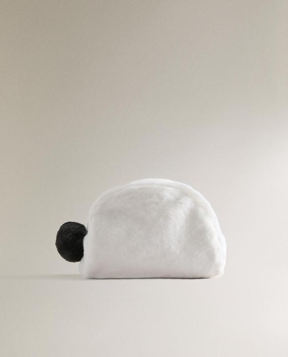 FAUX FUR PANDA WASH BAG FAUX FUR PANDA WASH BAG