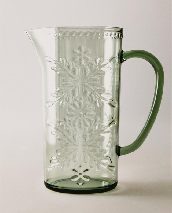 FLORAL ACRYLIC JUG