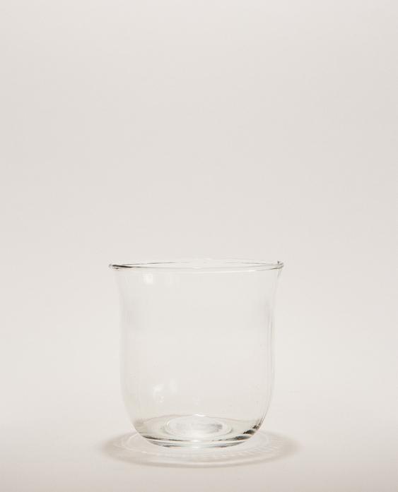 RAISED DESIGN GLASS TUMBLER