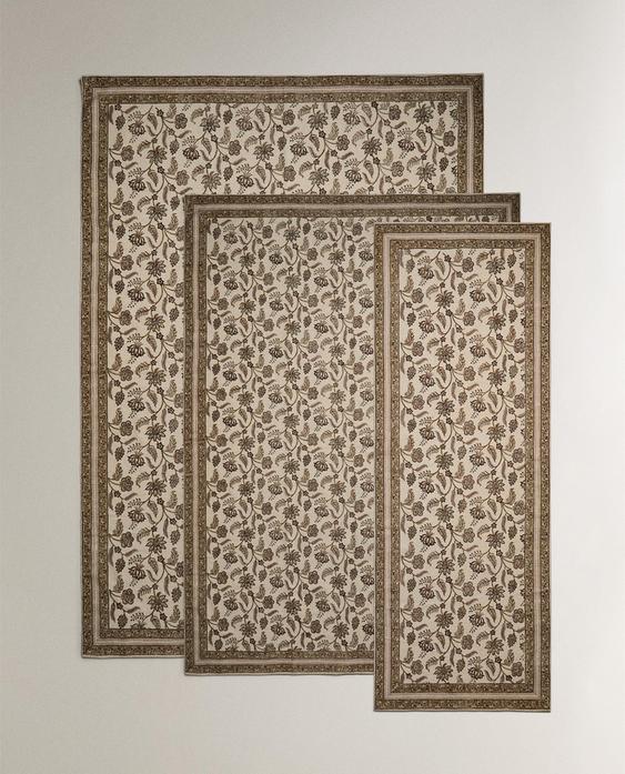 FLORAL PRINT RUG FLORAL PRINT RUG