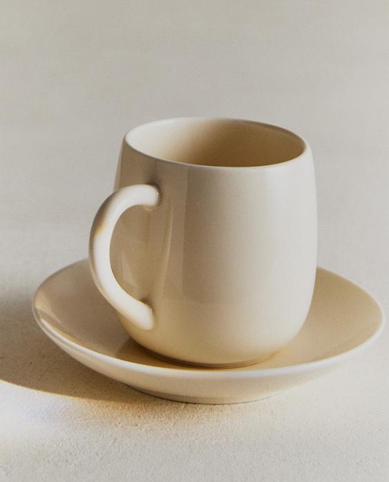 PLAIN STONEWARE COFFEE CUP