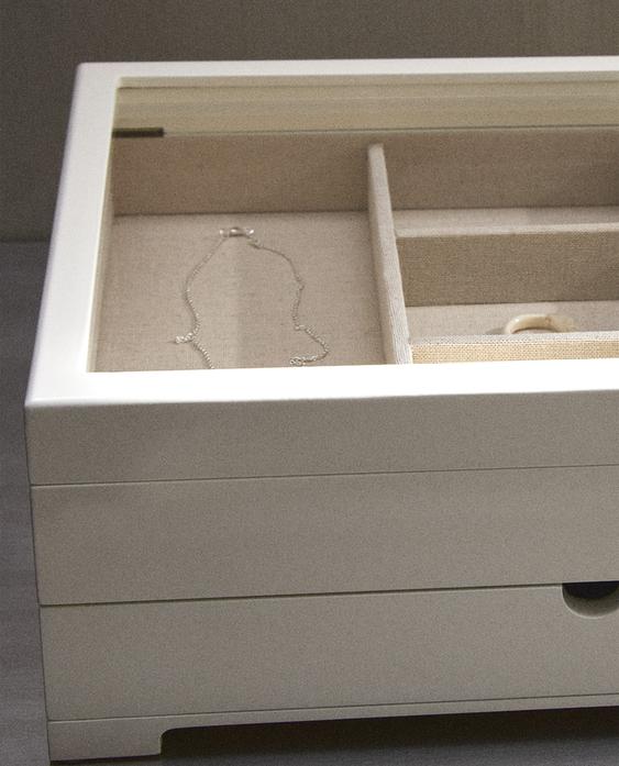 漆面大盖抽屉珠宝盒