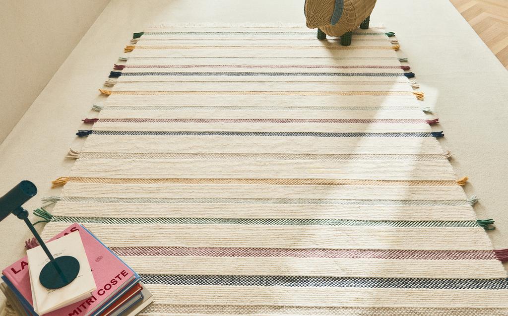 儿童多色羊毛地毯