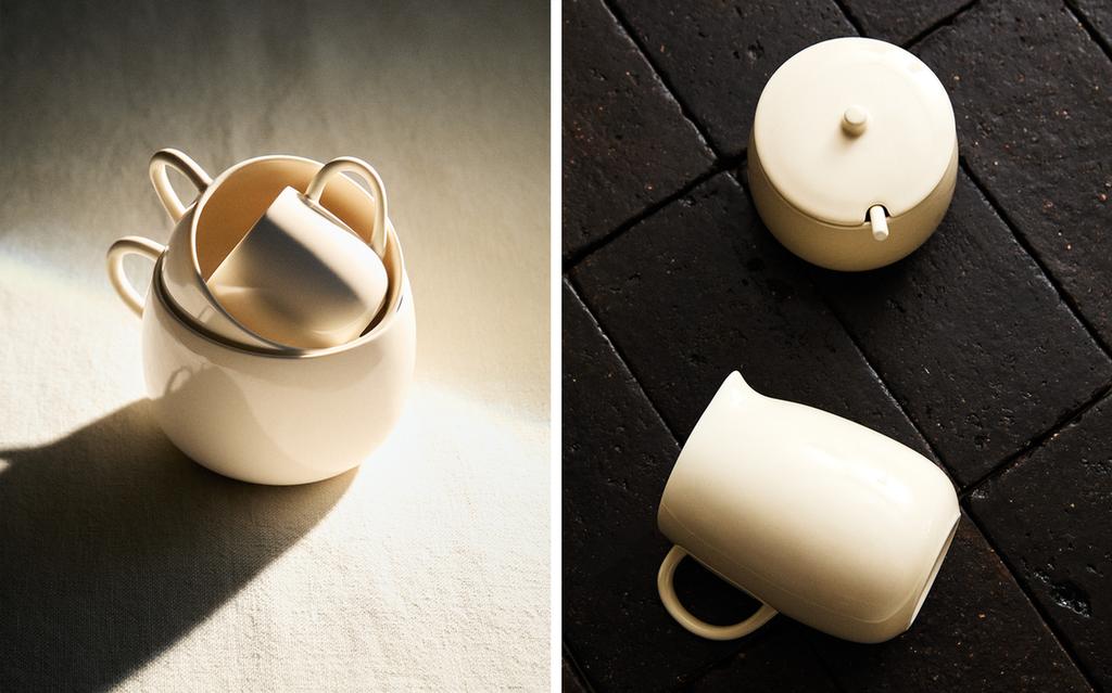 PLAIN STONEWARE DINNER SET