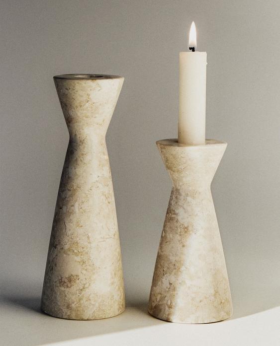 MARBLE CANDLEHOLDER