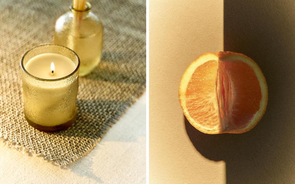 INCENSE & ORANGE 细棒空气清香剂与香薰蜡烛