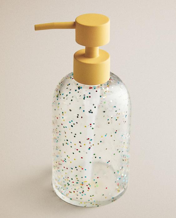 GLITTER RESIN SOAP DISPENSER